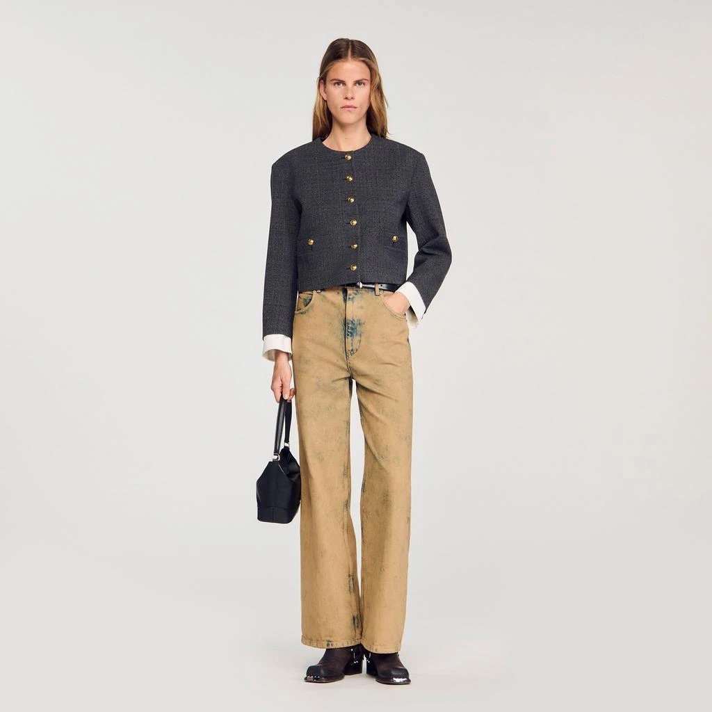 Sandro Rhinestone tailored jacket 1