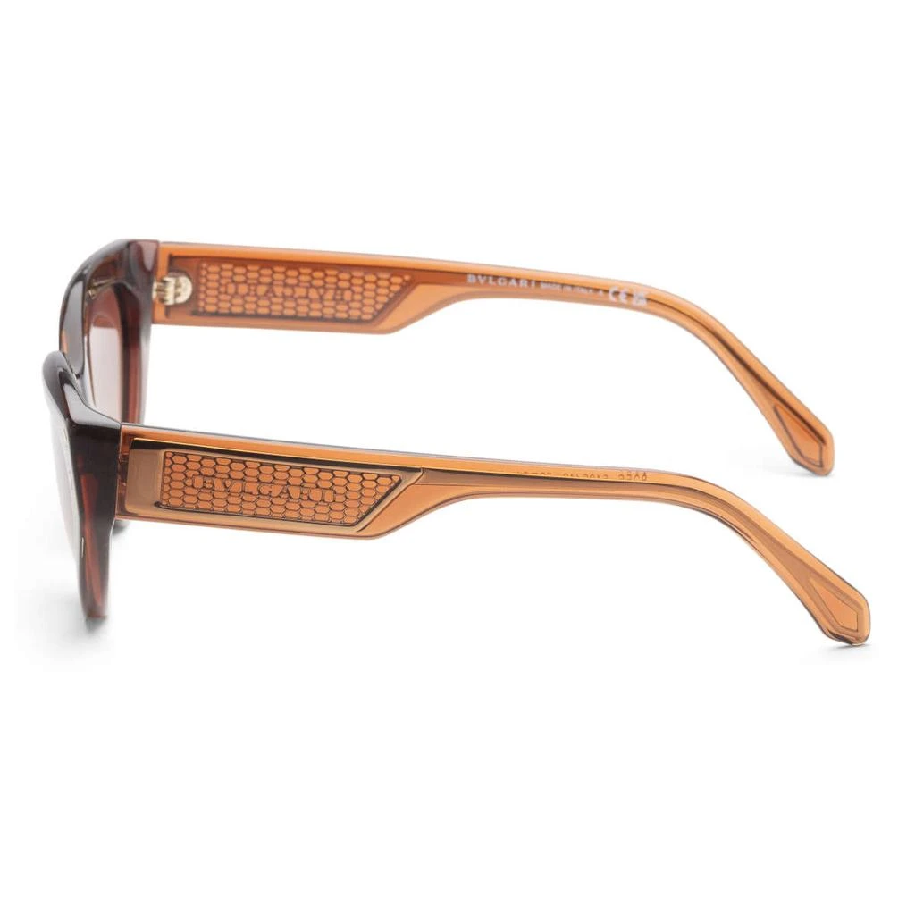 BVLGARI Bulgari Women's Brown Cat-Eye Sunglasses 2
