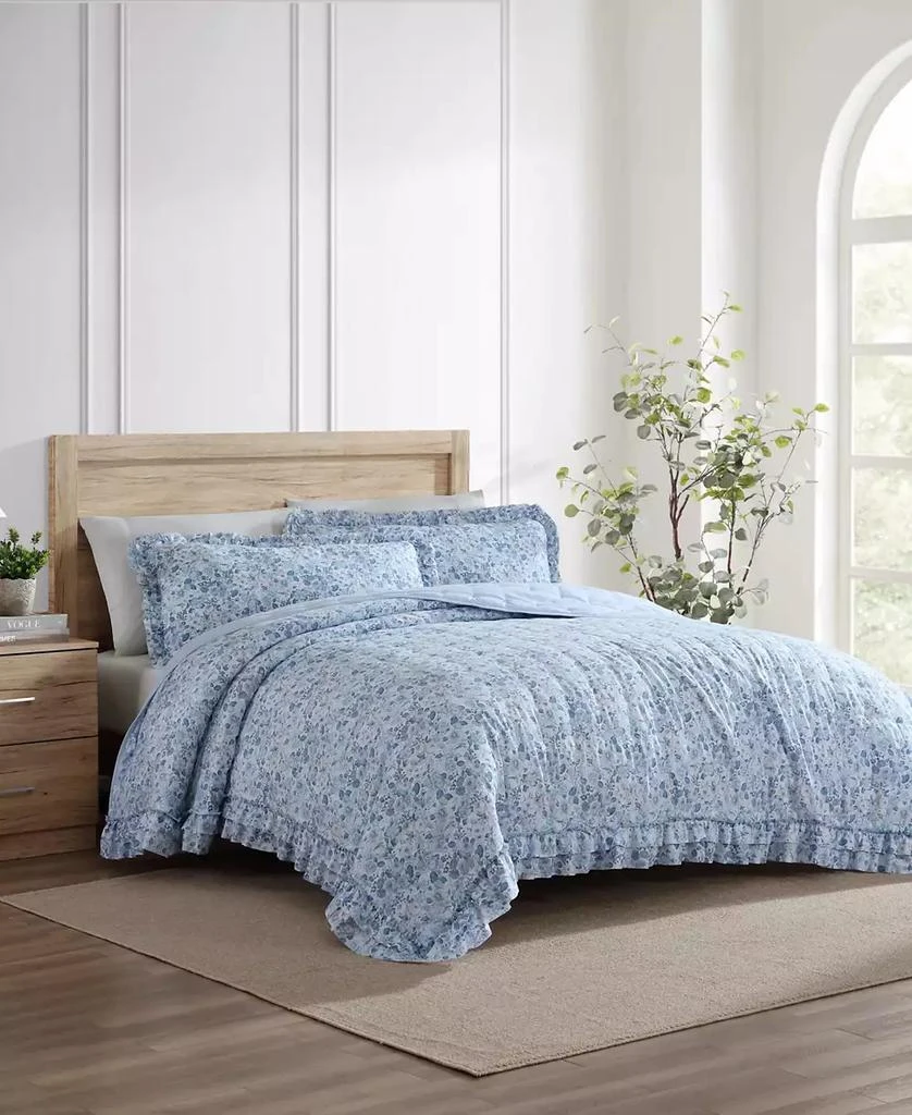 Laura Ashley Quartet Dot 2 Piece Quilt Set 2