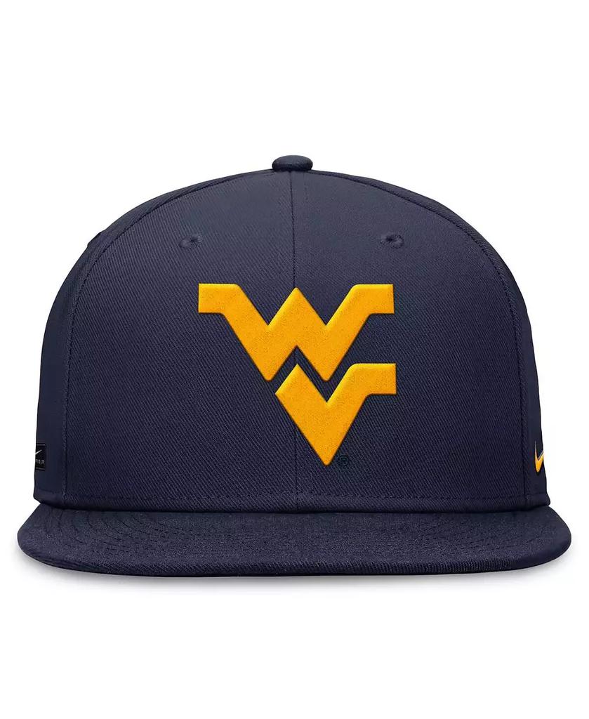 NIKE Men's Navy West Virginia Mountaineers On-Field Pro Fitted Hat
