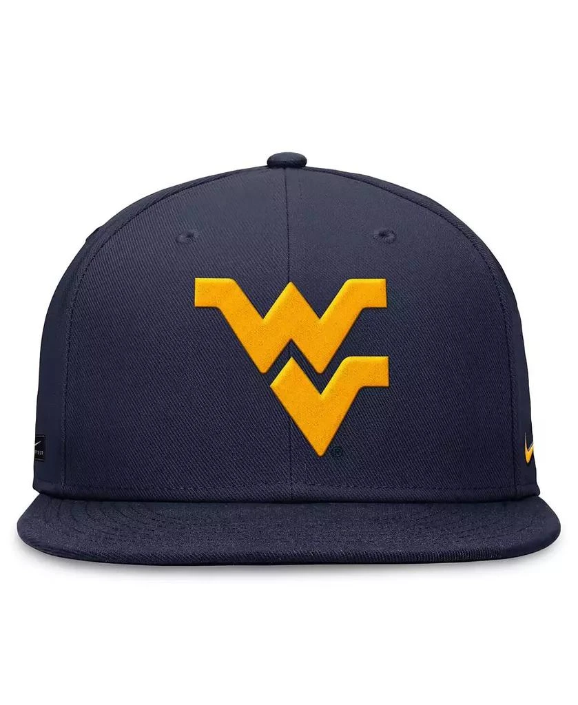 NIKE Men's Navy West Virginia Mountaineers On-Field Pro Fitted Hat 2