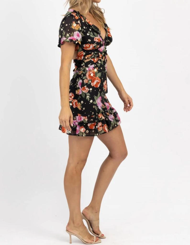 Storia CHA CHA GOLDEN FLORAL MINI DRESS 5