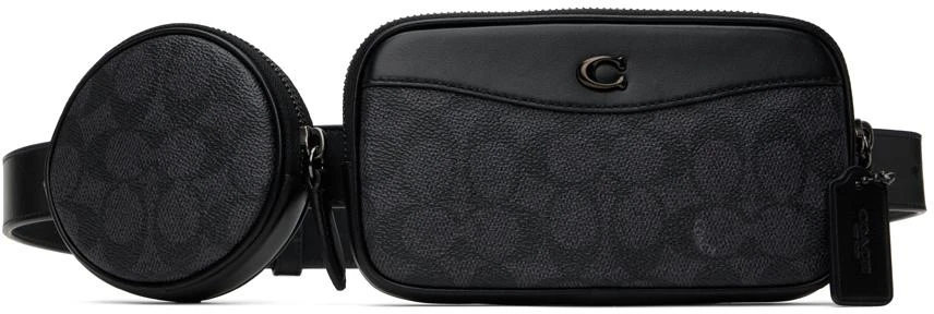 Coach Black Multi Pouch Belt Bag 1