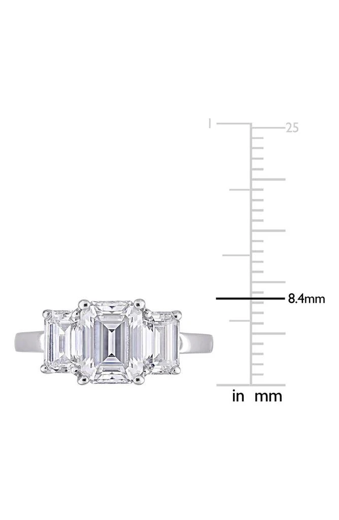DELMAR Emerald Cut Lab Created Moissanite Ring 2