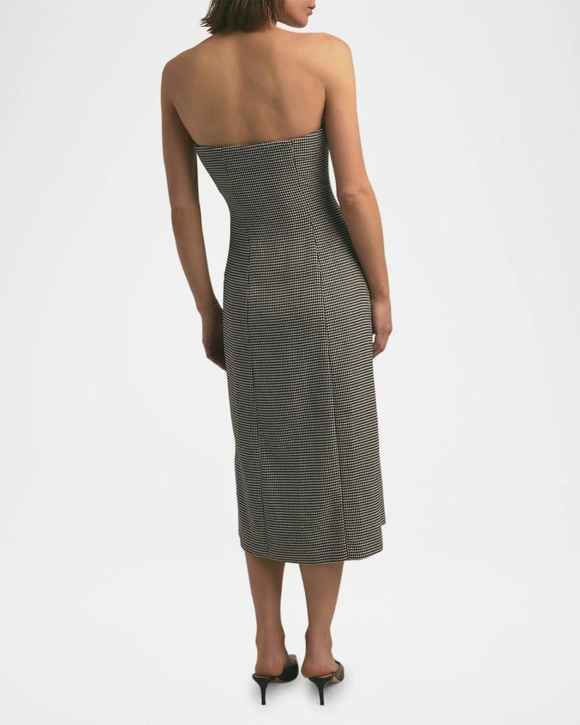 Favorite Daughter The Phoebe Houndstooth Strapless Dress 3