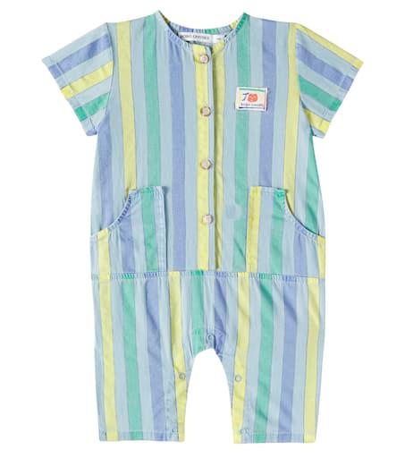 BOBO CHOSES Baby striped denim jumpsuit