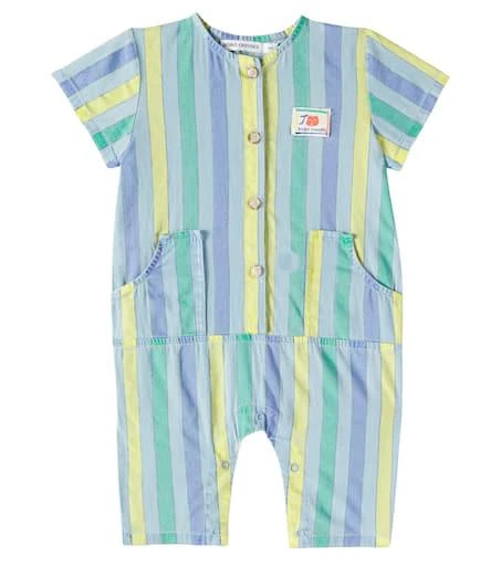 BOBO CHOSES Baby striped denim jumpsuit 1