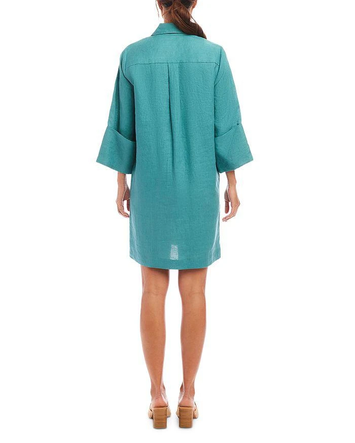 Karen Kane Linen Cuffed Sleeve Dress 2