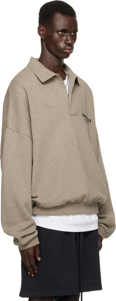 Essentials Gray Fleece Polo 2