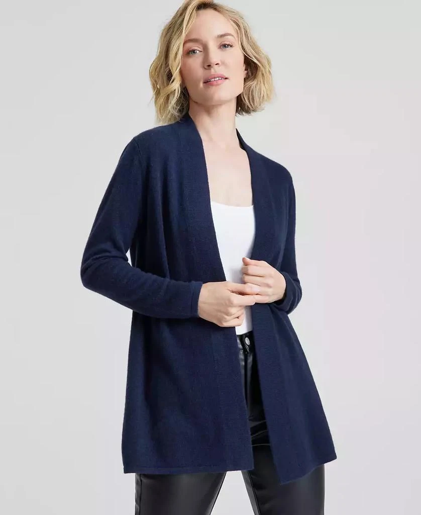 Charter Club Women's Petite 100% Cashmere Duster Sweater, Created for Macy's 1