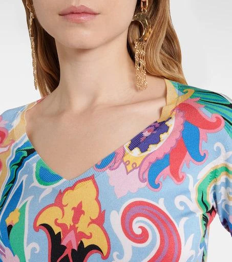 ETRO Paisley silk-blend sweater 5