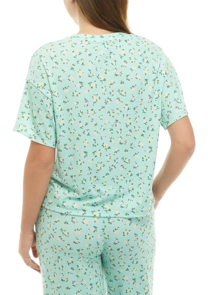 Love, Fire Ribbed Pocket Pajama T-Shirt 2