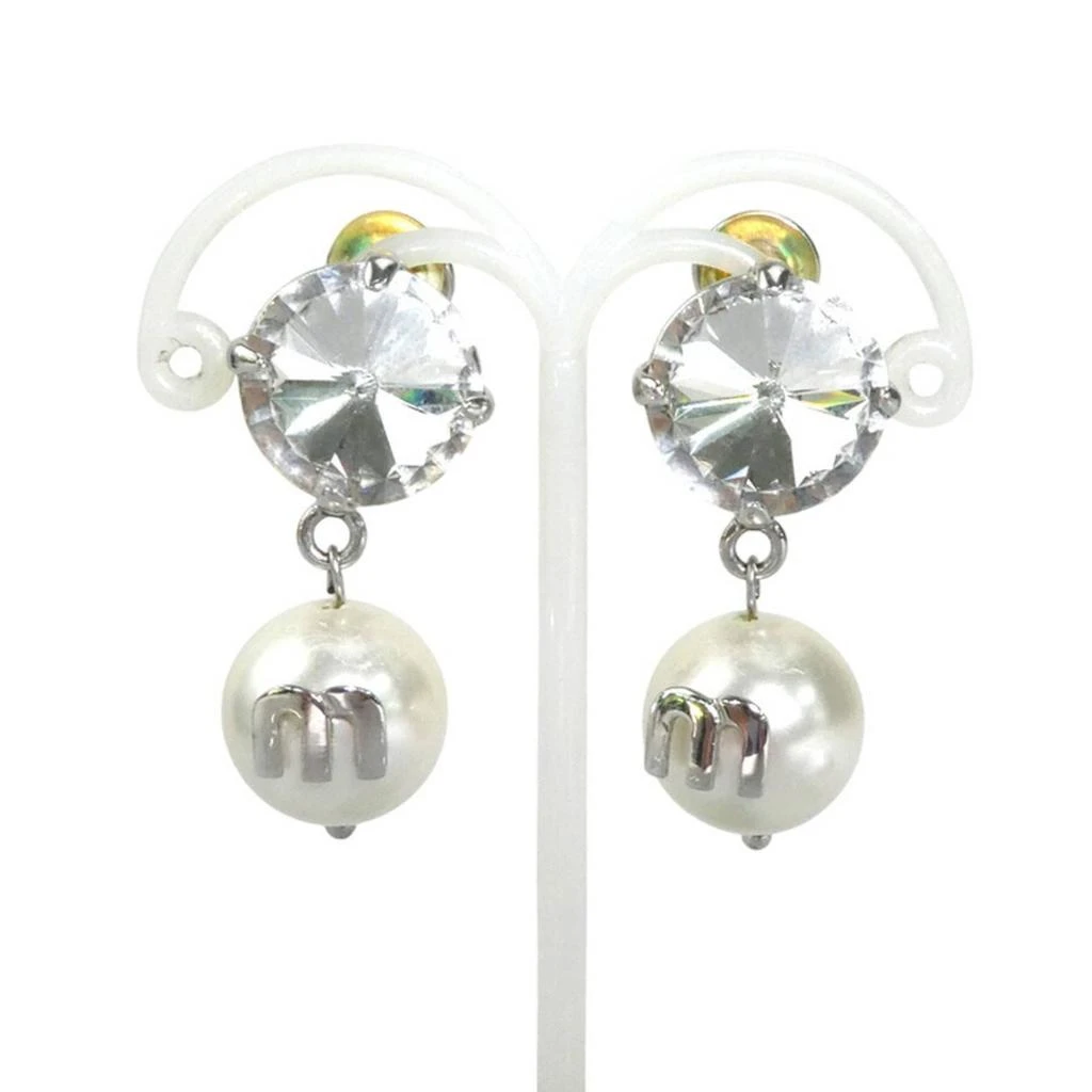 Miu Miu Metal Clip Earrings (Pre-Owned)