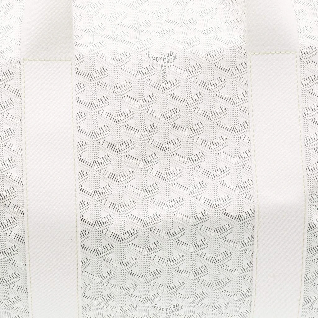 Goyard Goyard White Goyardine Coated Canvas and Mesh Voltigeur Pet Carrier Bag 5