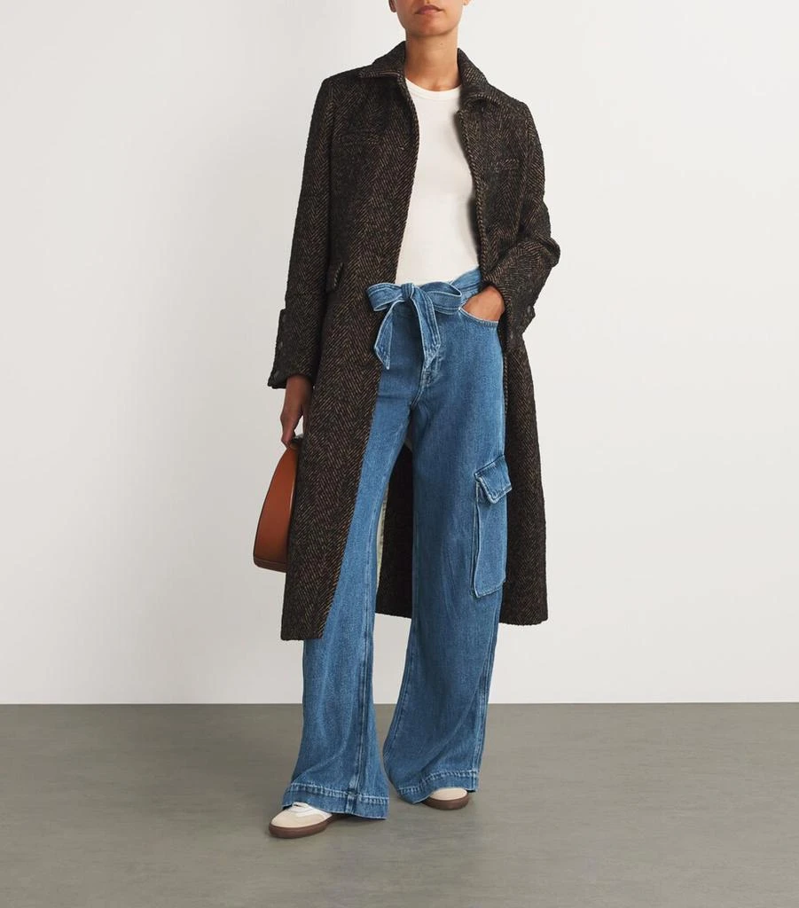 7 For All Mankind Lustre Cargo Palazzo Jeans 2