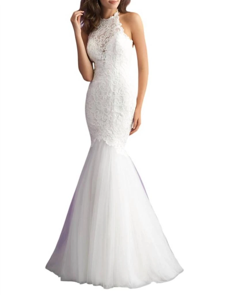 blue dress for baby girl Wilderly Bride by Allure Dress F307