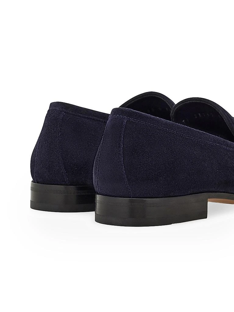 Salvatore Ferragamo Balty Gancini Suede Loafers 5