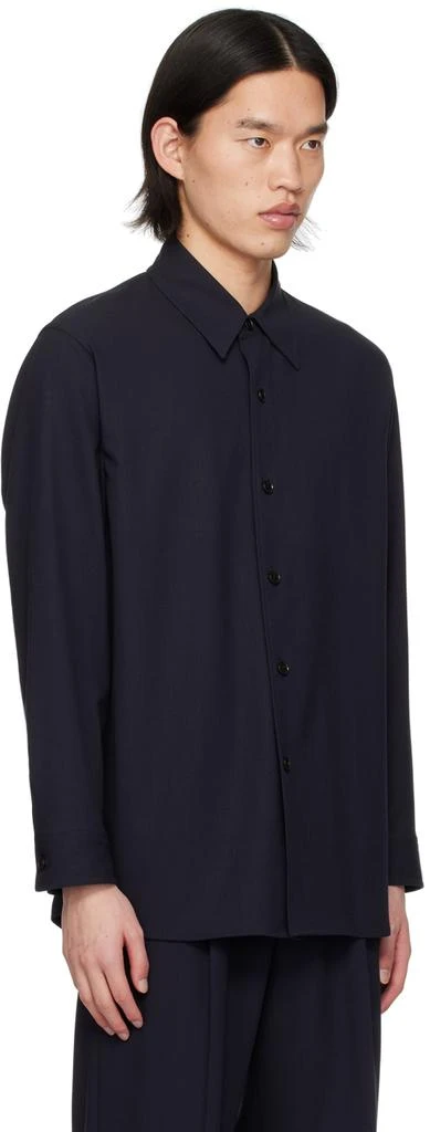 AURALEE Navy Button Up Shirt 2