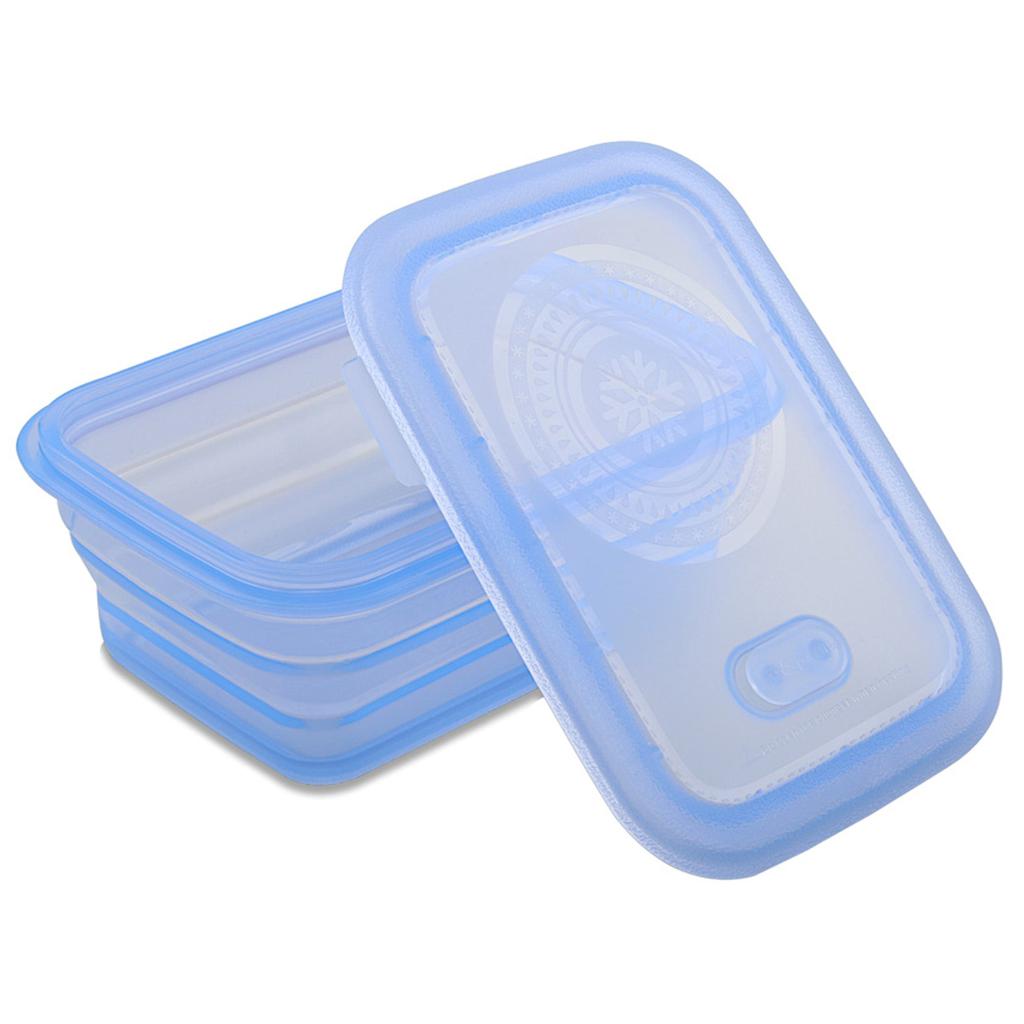 MNML Collapsible Silicone Food Storage Container Set of 6 - 460 ml - Blue