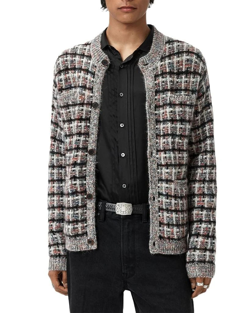 John Varvatos Textured Cardigan Sweater 1
