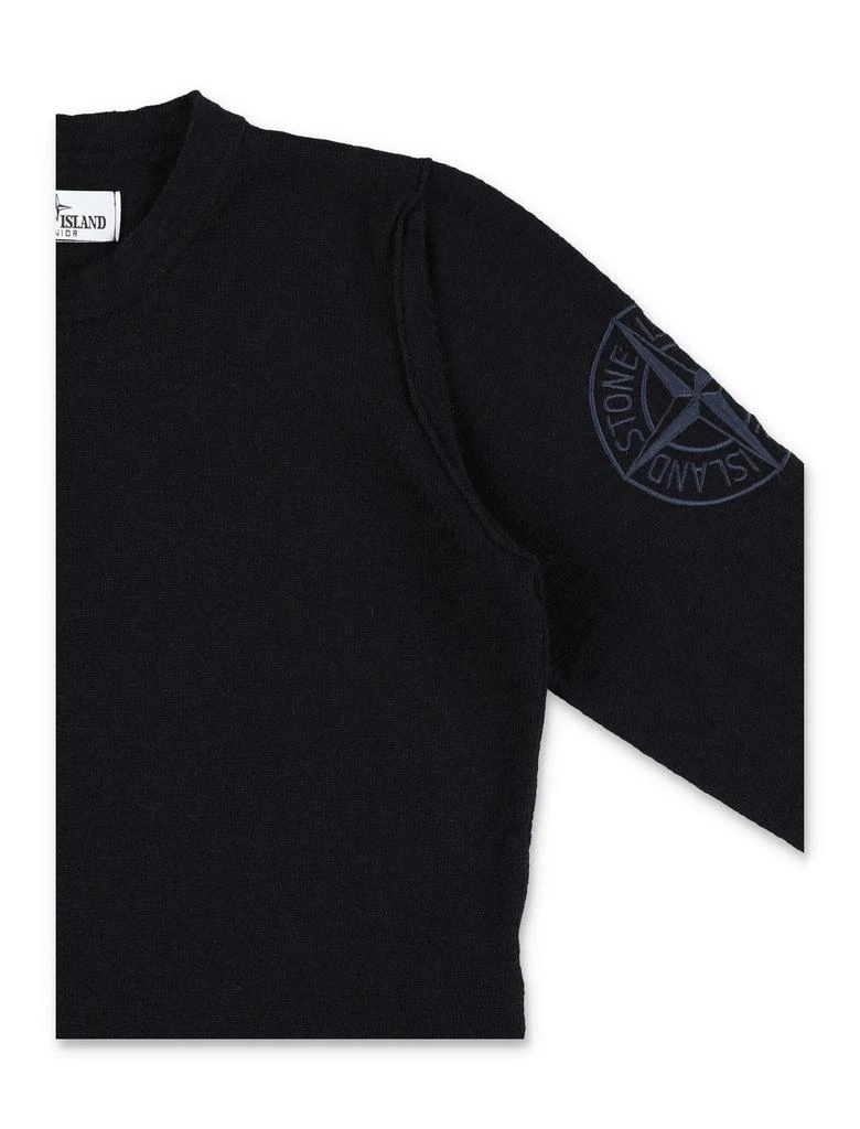Stone Island Junior Stone Island Junior Logo-Embroidered Crewneck Jumper 3