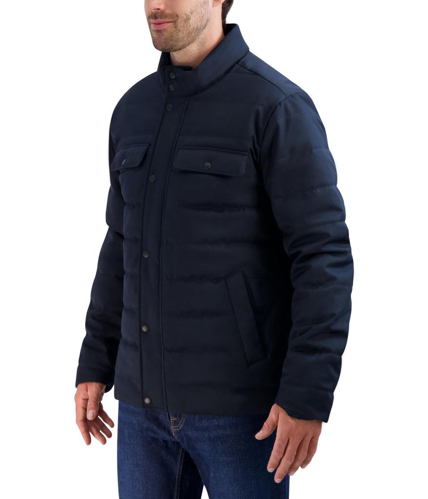 Cole Haan Quilted Heather Twill Jacket