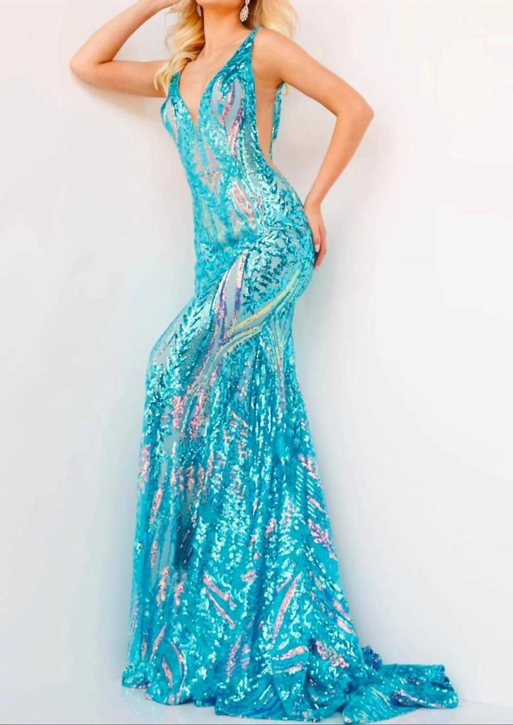 Jovani Jovani - Sequin Fitted Prom Dress
