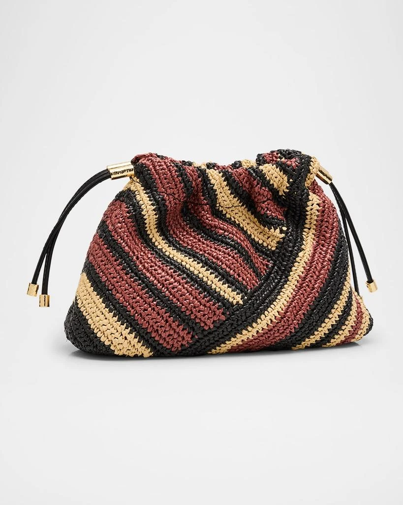 Ulla Johnson Lali Mini Striped Pouch Clutch Bag 3