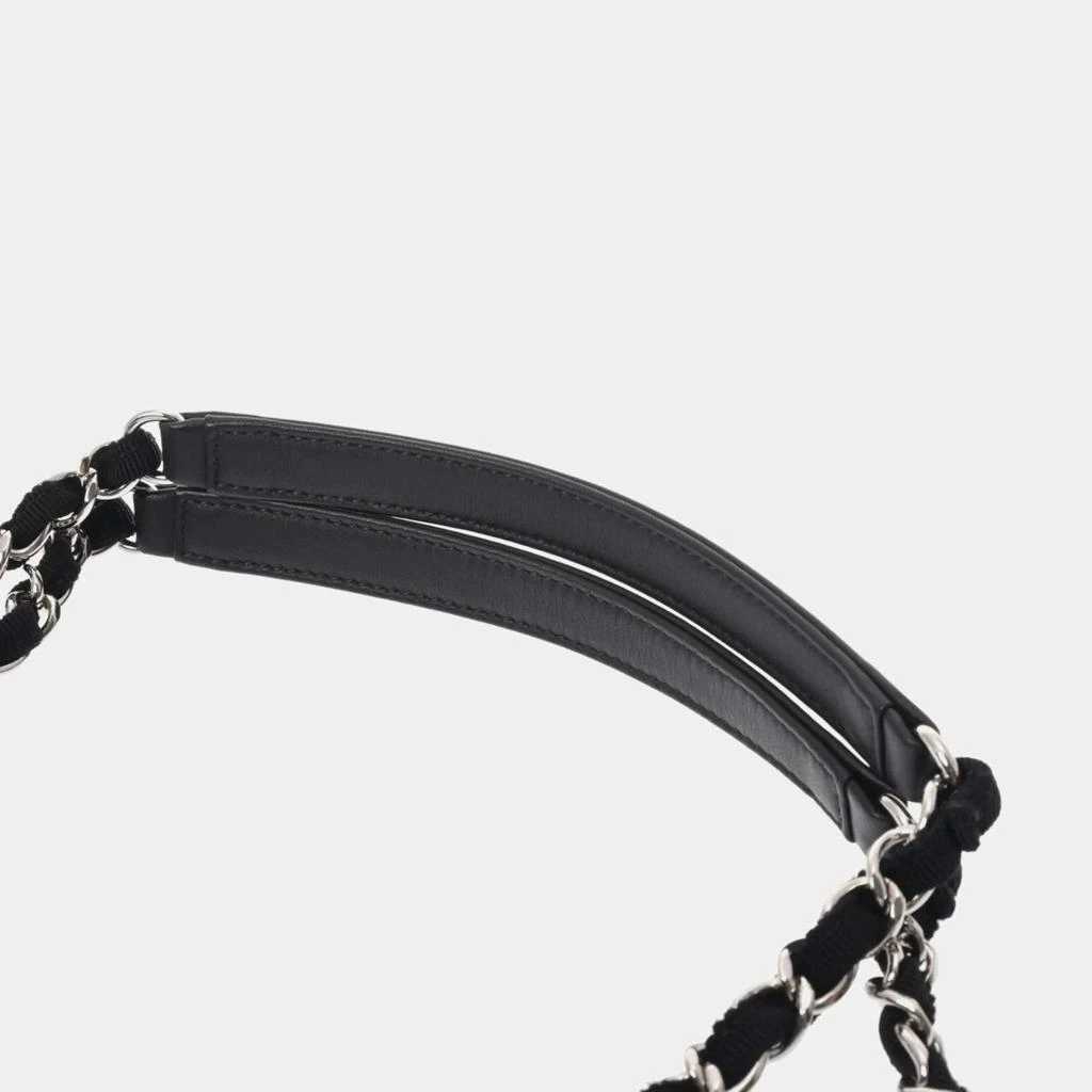 Chanel Chanel Black Canvas Medium Deauville Tote Bag 6