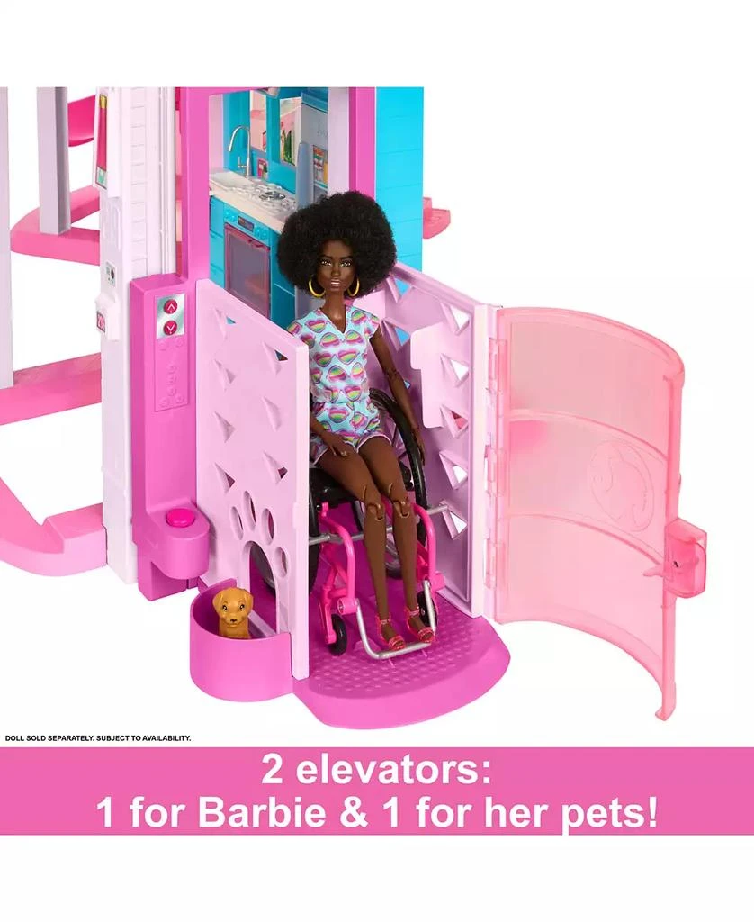 Barbie Dreamhouse, 75+ Pieces, Pool Party Doll House With 3 Story Slide 5