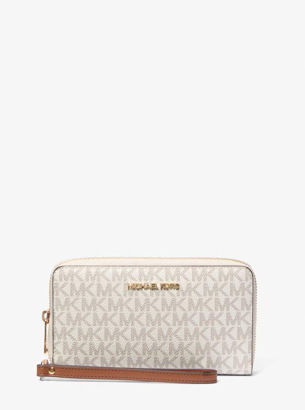 Michael Kors Jet Set Signature Logo Smartphone Wristlet