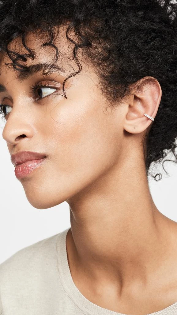 Adina Reyter 14k Large Double Wide Pavé Ear Cuff 2