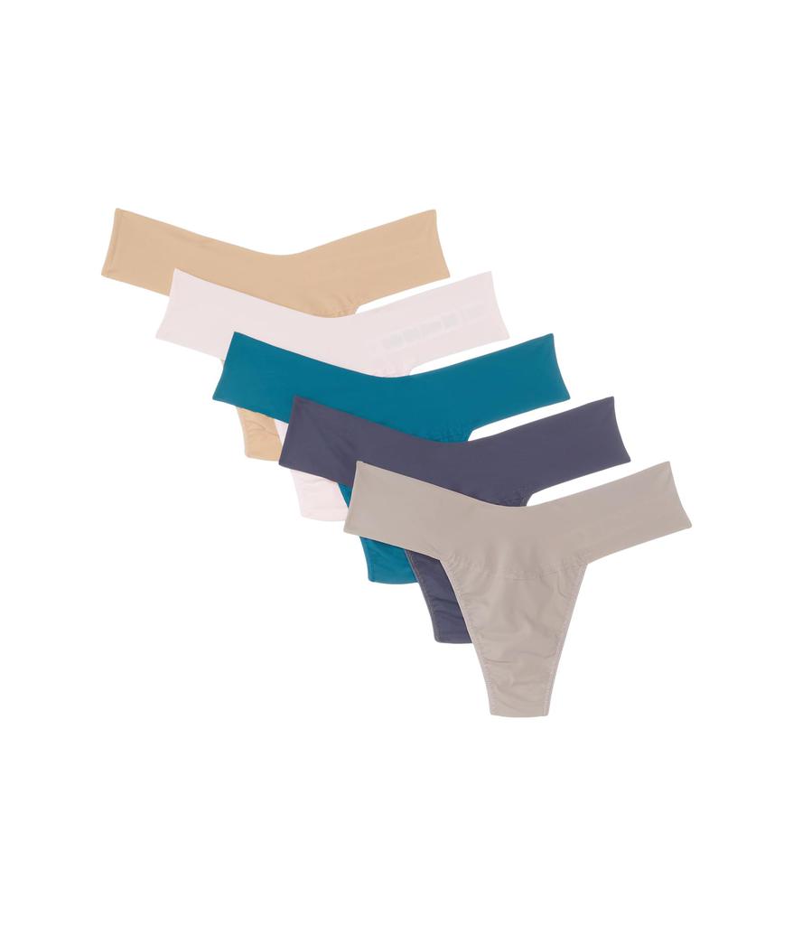 Hanky Panky BreatheSoft Natural Rise Thong 5-Pack