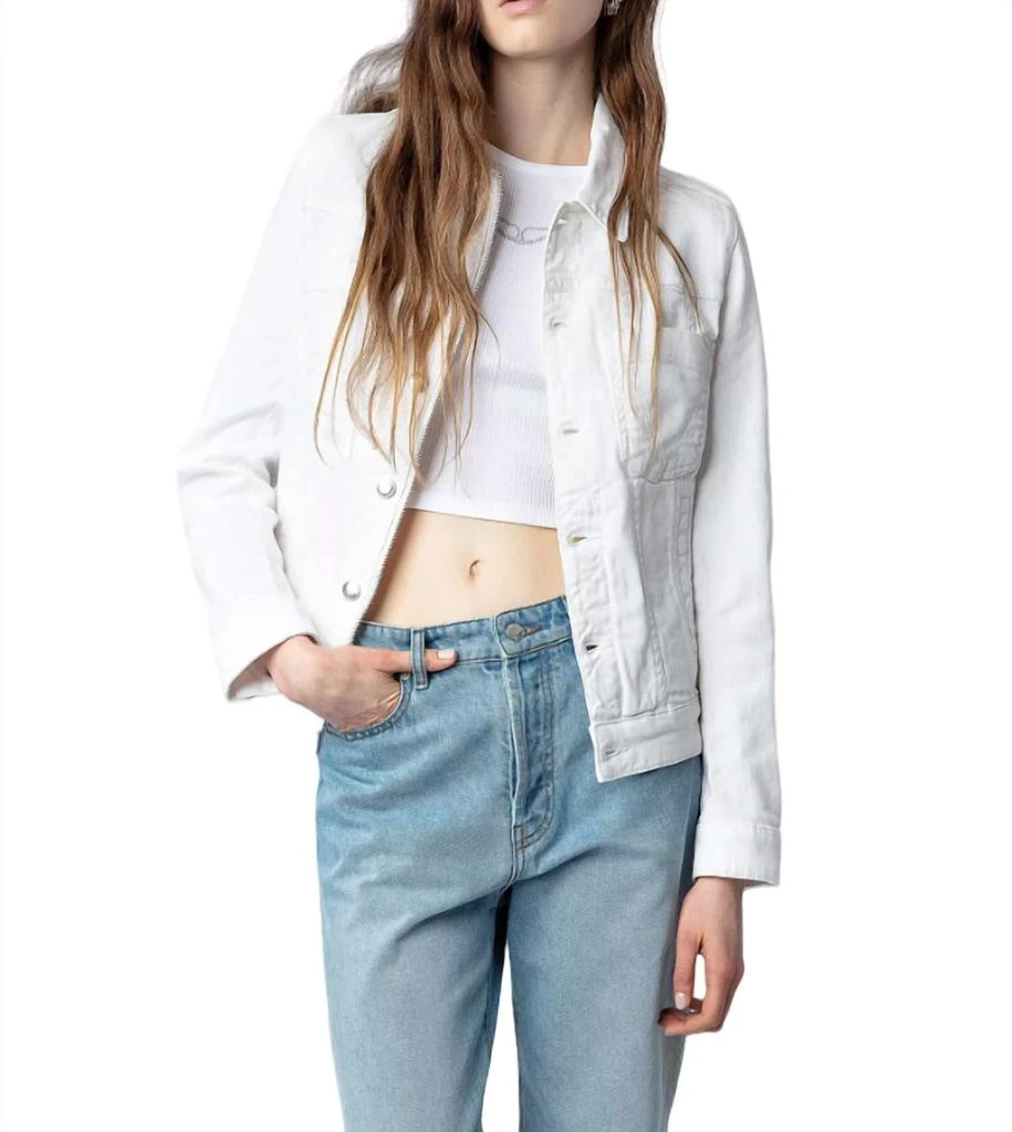 ZADIG & VOLTAIRE KIOMY ECO LOVE DENIM JACKET 1