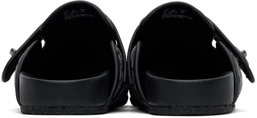 Coach Black & Gray Signature Jacquard Clogs 2