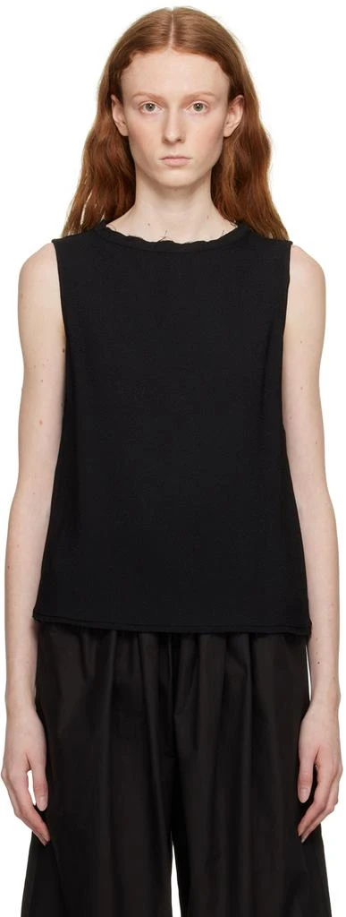 BITE Black Raw Tank Top 1