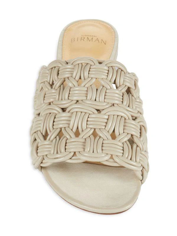 Alexandre Birman Sammy Leather Flat Sandals 5