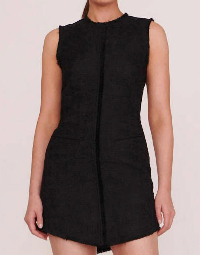 plus black wedding dress STAUD, Mini Vincent Dress in Black, Size XL