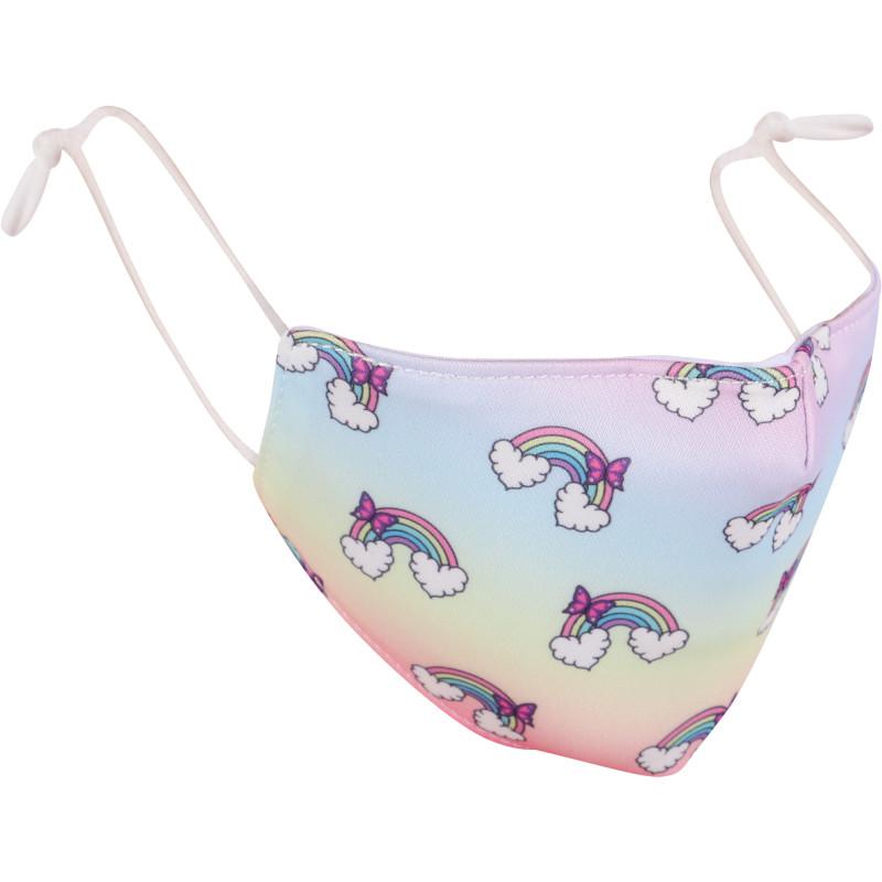 OMG! Accessories Rainbow print face mask