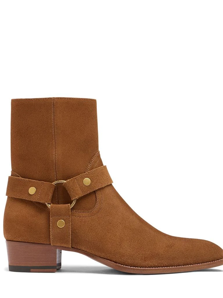 Yves Saint Laurent Wyatt Harness Suede Boots 1
