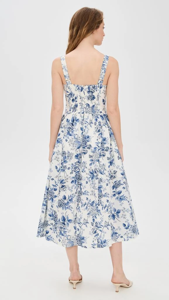 Moon River Corset Floral Midi Dress 2