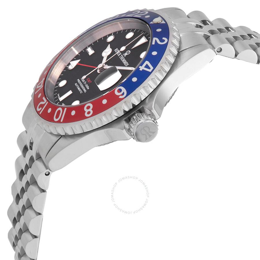 Revue Thommen Diver GMT Automatic Black Dial Men's Watch 17572.2235
