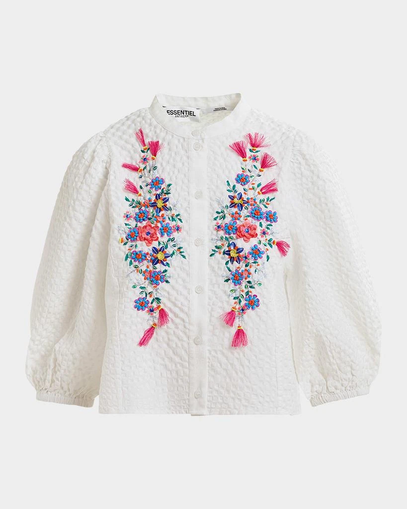 Essentiel Heartfelt Embellished Button-Front Shirt 1