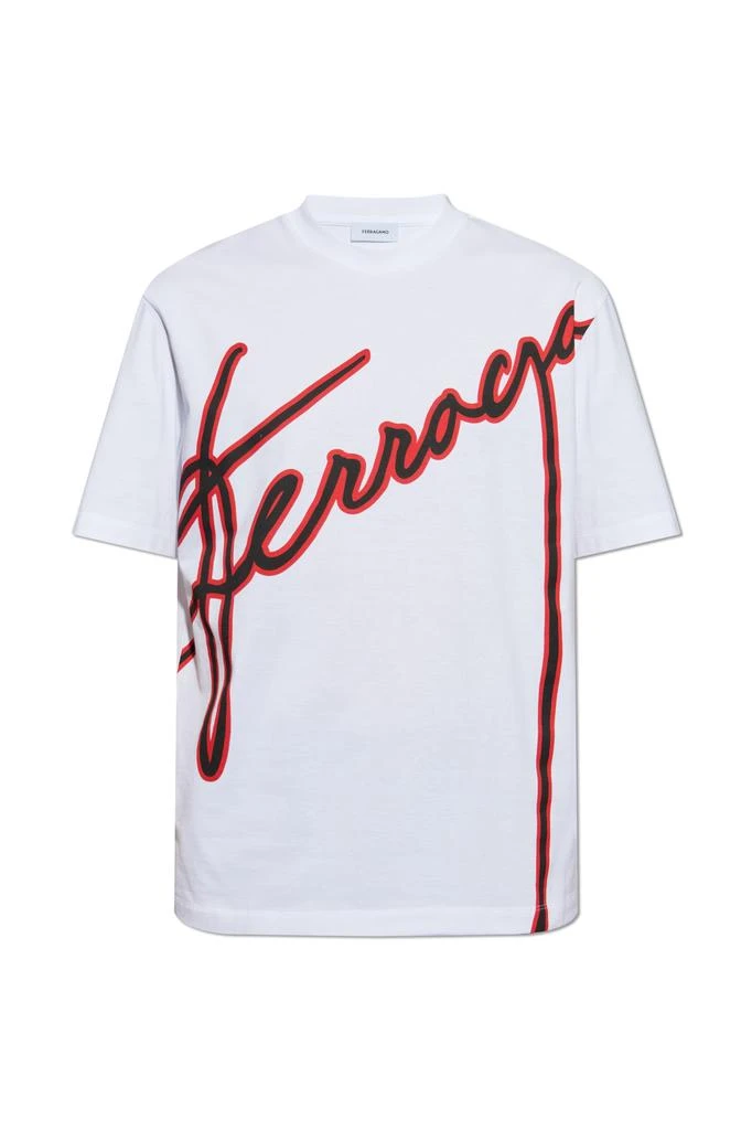 Salvatore Ferragamo T-shirt with printed logo 1