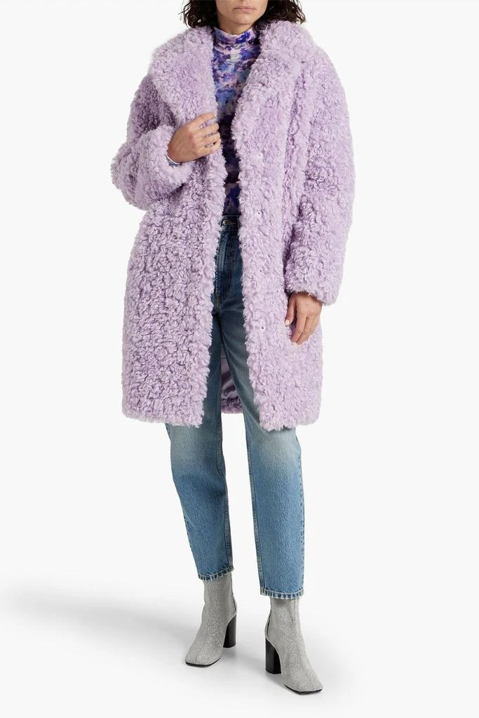 STAND STUDIO Camille faux shearling coat 2
