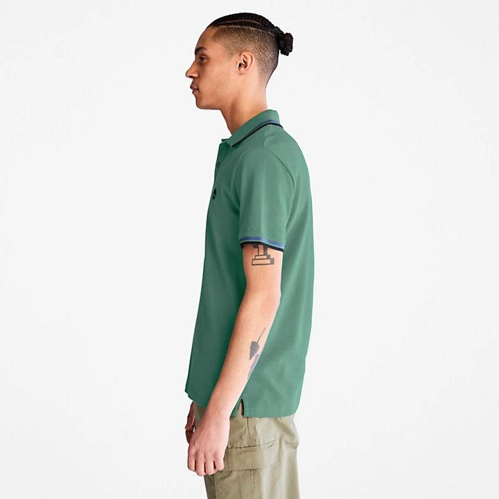 Timberland Millers River Tipped Polo Shirt for Men in Green 4