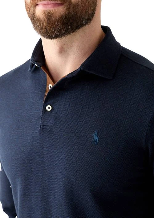 Ralph Lauren Custom Slim Fit Herringbone Polo Shirt 4