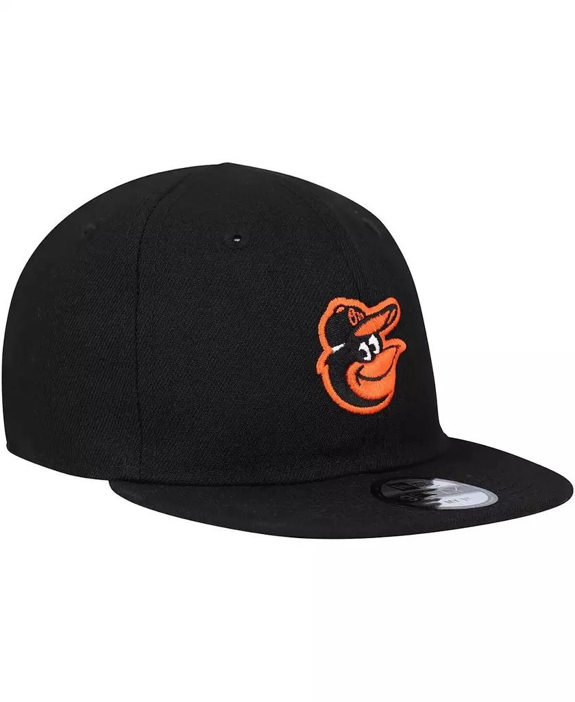 New Era Infant Boys and Girls Black Baltimore Orioles My First 9FIFTY Adjustable Hat 3