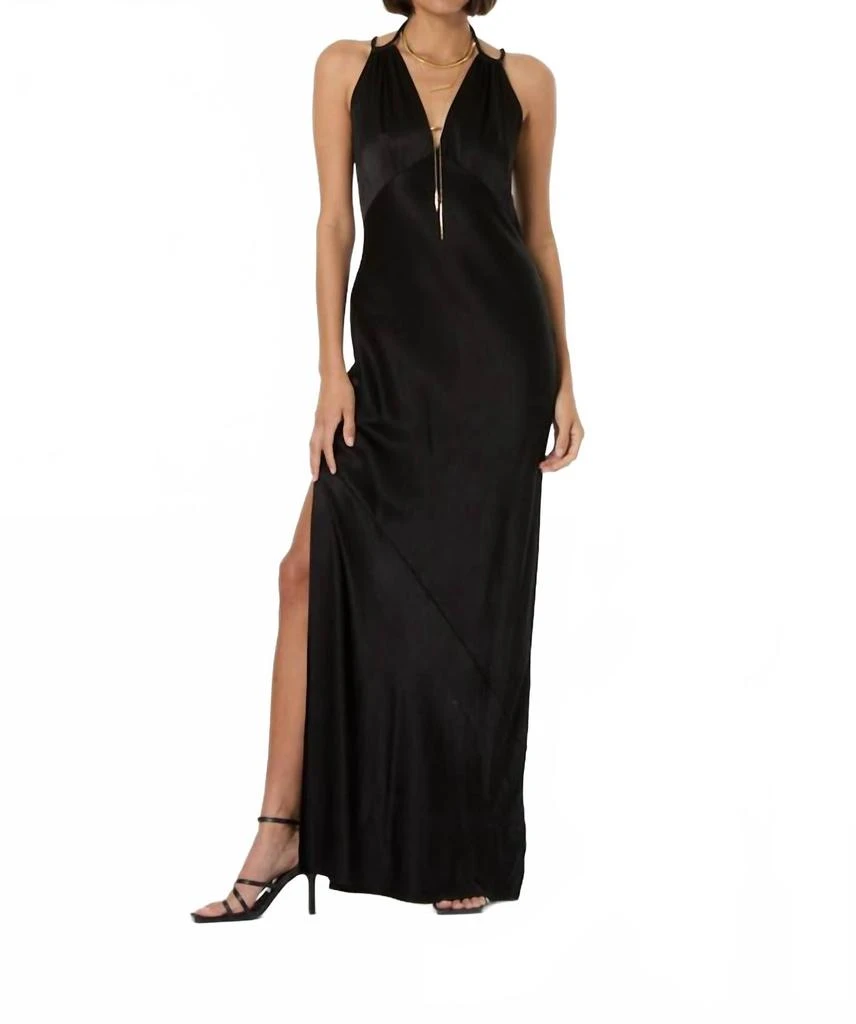 Young Fabulous 
Broke Monica Maxi Slip Dress In Black 3