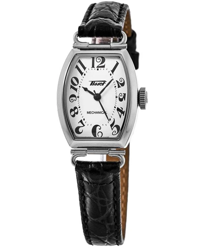 Tissot Tissot Heritage Porto Mechanical White Dial Leather Strap Women's Watch T128.161.16.012.00 1